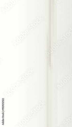 Minimal off white abstract background with soft vertical lines motion. Elegant luxury light neutral backdrop with subtle movement. Seamless loop video for business, presentation and design.