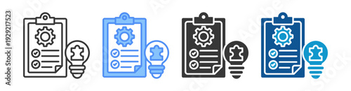 Solution Management Icon Set Multiple Style Collection