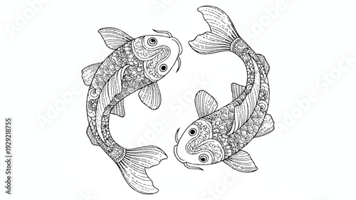 vector illustration of a fish