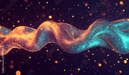 Wallpaper Mural Deep Learning Visualization: Artificial Intelligence Neural Networks Concept Explained through a Vibrant Wave Equalizer in Vector Illustration Style Torontodigital.ca