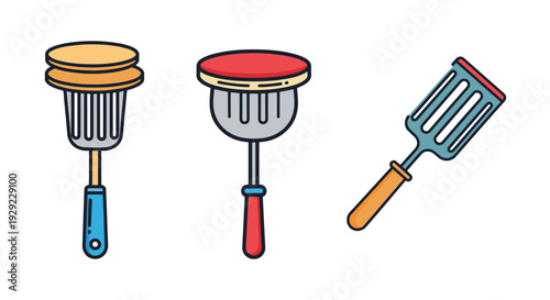 Pancake Turner Line modern dynamic color