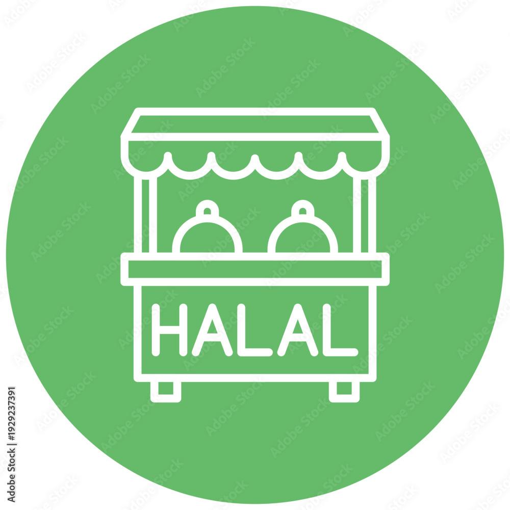 Obraz premium Halal Icon