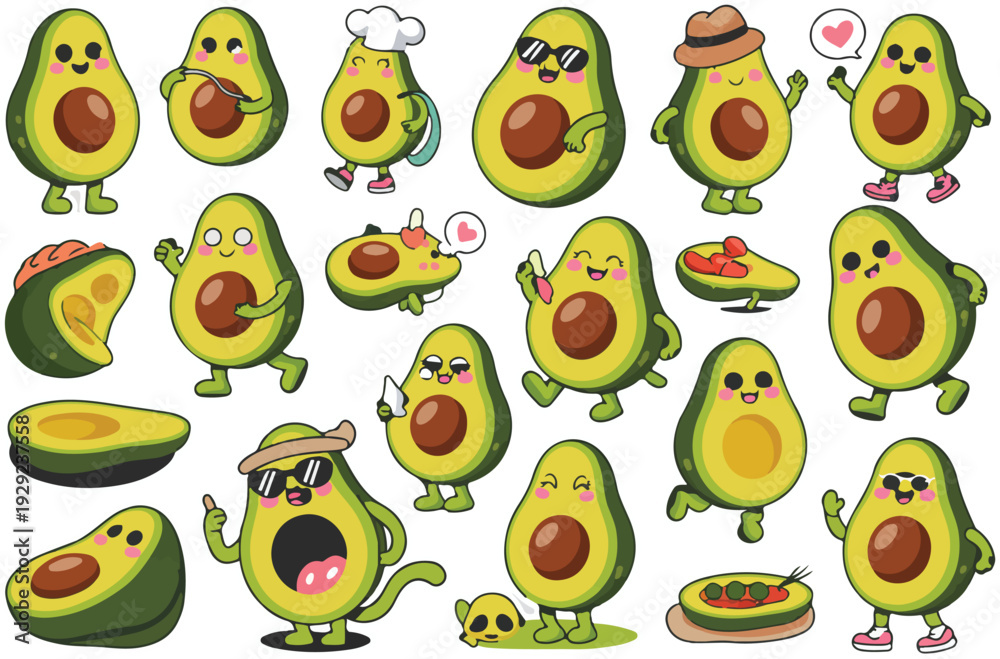 Fototapeta premium Seamless cute fruit and animal cartoon pattern illustration