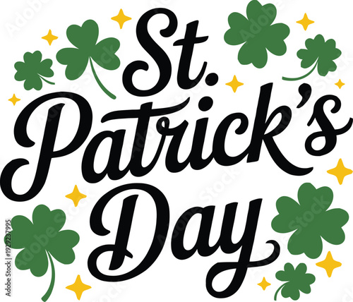 Fotografie St. Patrick's Day shamrocks celebration green