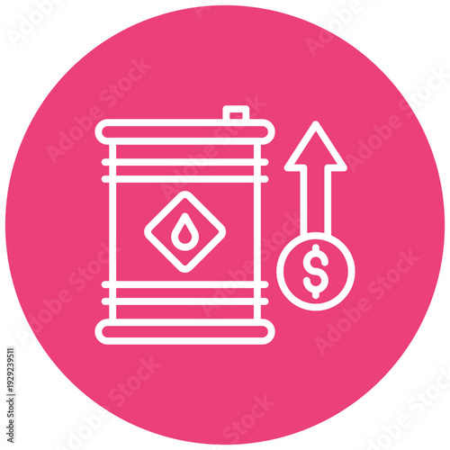 Oil Price Increase Icon
