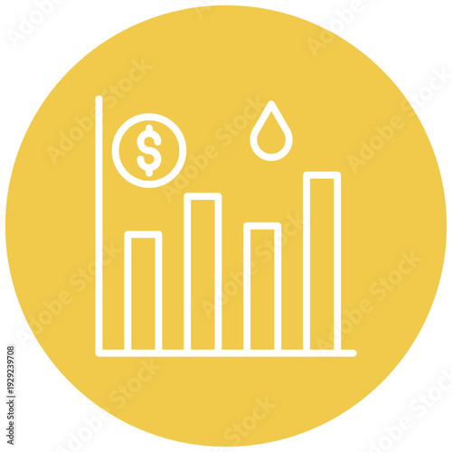 Oil Stock Market Icon