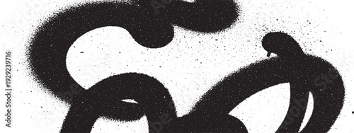 Abstract Graffiti Art: This image captures a raw, urban aesthetic with bold, black graffiti strokes against a textured backdrop. Expressing an enigmatic vibe.