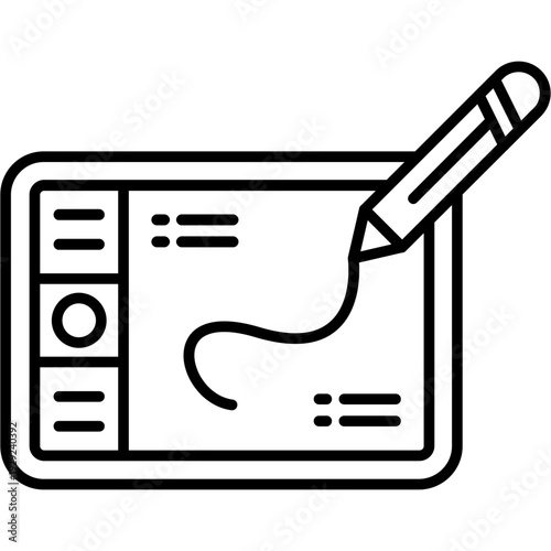 Drawing pad Outline Icon