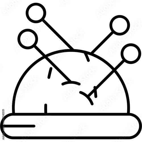 Pin cushion Outline Icon