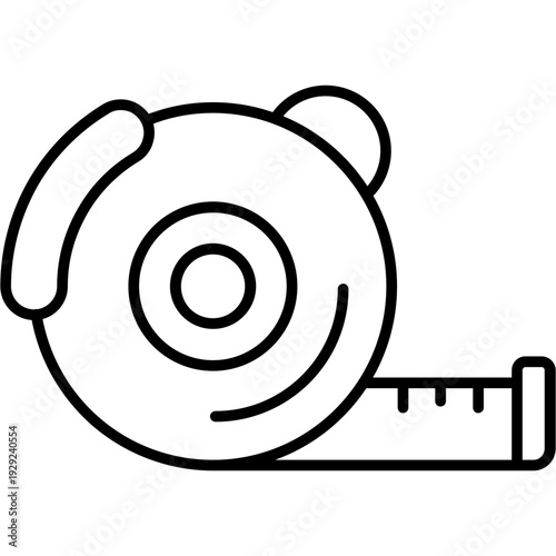 Tape roll Outline Icon