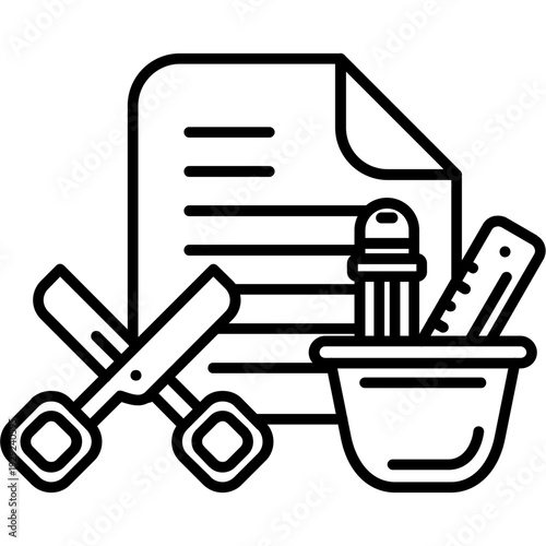 Craft materials Outline Icon