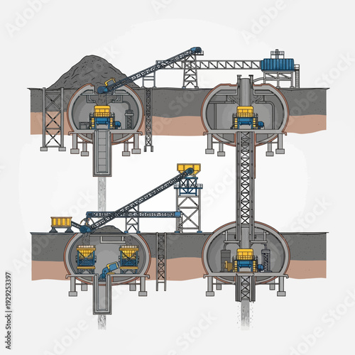 Industrial Mining Equipment and Machinery.