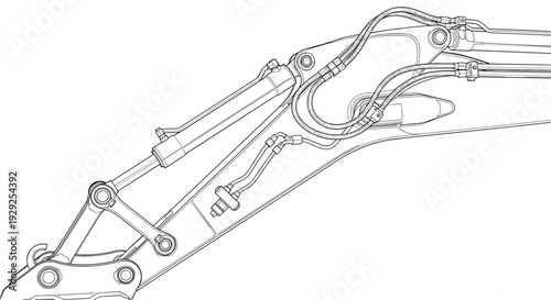 Detailed Technical Drawing of Mechanical Part.