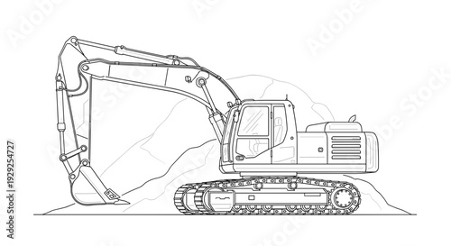 Excavator Heavy Machinery Equipment.