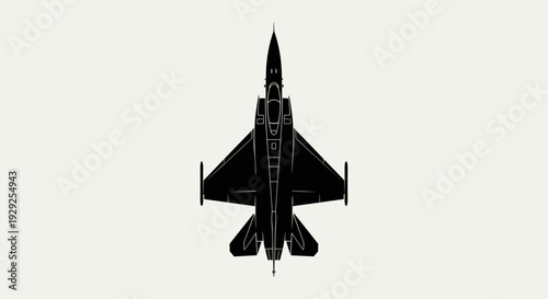 Fighter Jet Aircraft Flying Overhead.