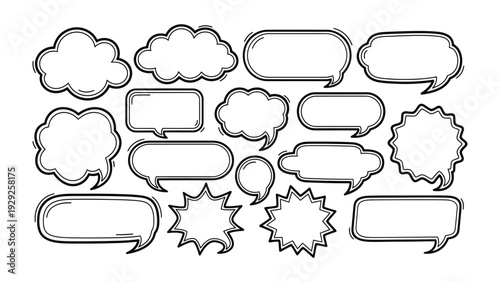 Expressive Chatter: A collection of various comic speech bubbles. Designed to give users a unique set of expressive design assets.