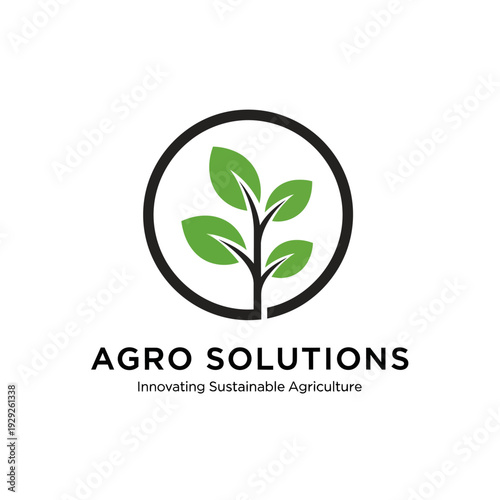 Green Plant Logo Design for Agro.