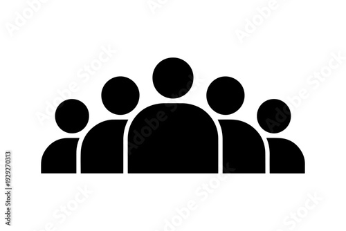 minimalist silhouettes represent unity and togetherness, perfect for themes of community and belonging