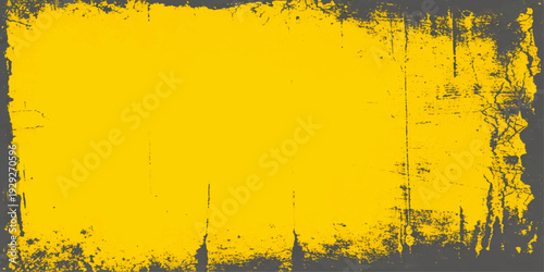 Abstract Textured Background: A striking abstract textured background, features a vibrant yellow canvas with a grungy, textured edge, evokes a sense of both raw energy and artistic expression.