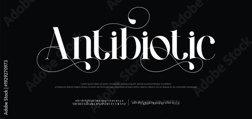 Elegant luxury modern beauty logo alphabet font. Typography beautiful fashion classic letters serif italic fonts decorative wedding vintage logos. vector illustration
