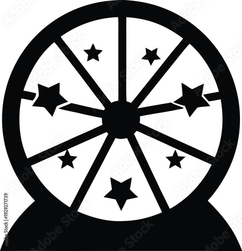 star chart radial lines silhouette vector illustration on transparent background