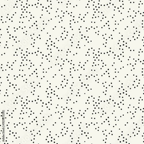 Vector seamless pattern. Modern stylish texture with smooth natural grid. Repeating abstract tileable background with random spots. Dotted organic shapes. Trendy surface design.