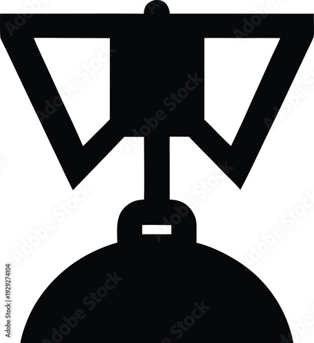 light source base illumination silhouette vector illustration on transparent background