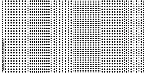 A minimalist dark background with an evenly spaced polka dot pattern overlay effect.