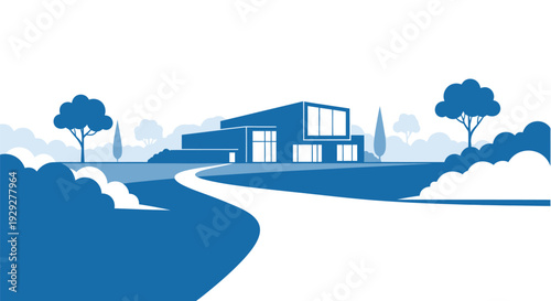 Modern Minimalist House with Simple Design.