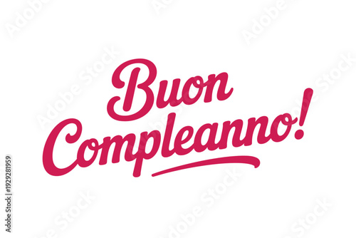 A buon compleanno greeting card with a festive Italian birthday message
