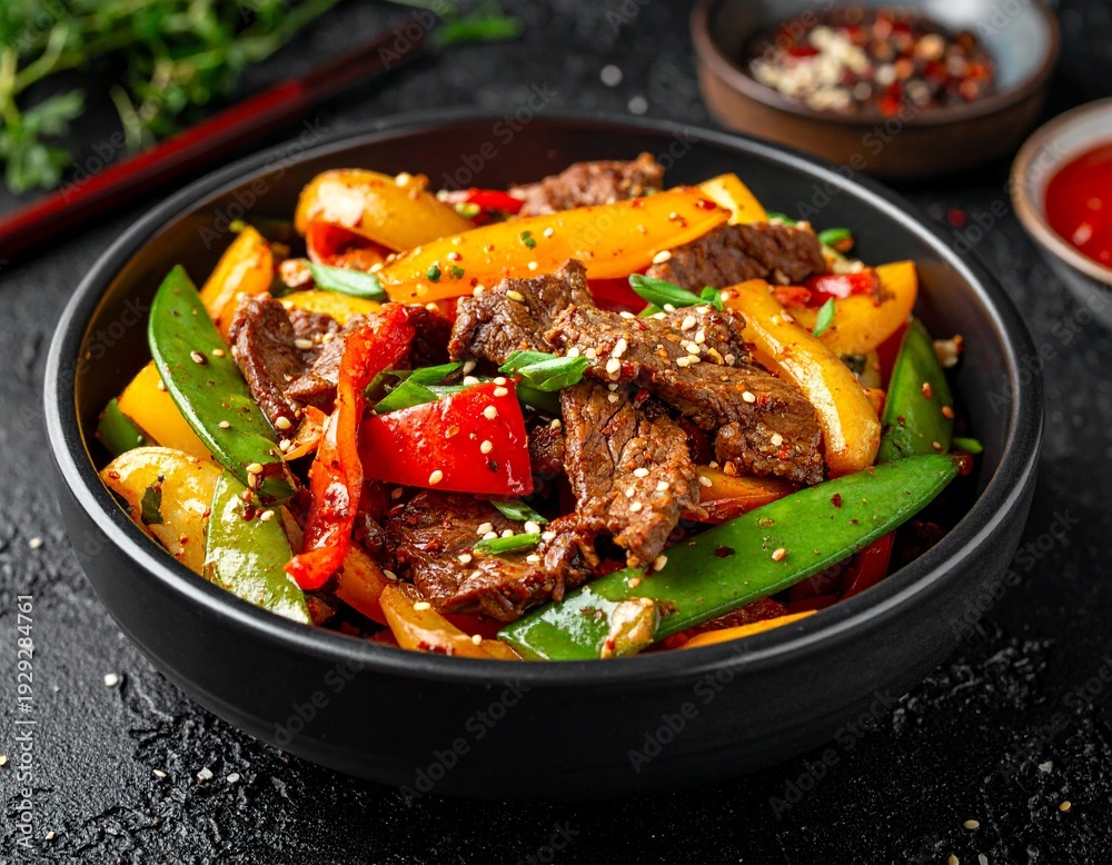 Fototapeta premium Südkorea – Bulgogi mit Gemüse