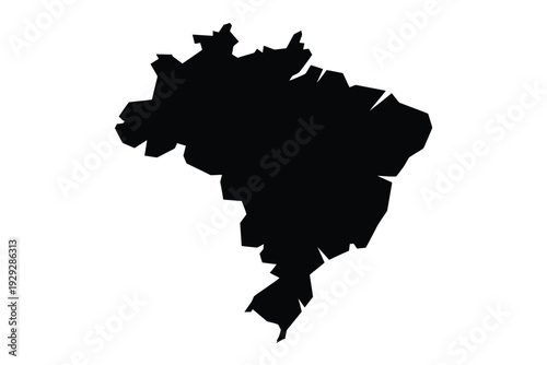 A silhouetted shape resembling a landmass possibly a country or continent