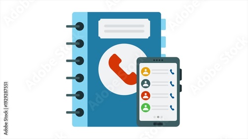 Contact List  Animation MP4 File 