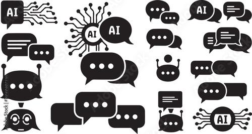 Black and white illustration of various food truck designs