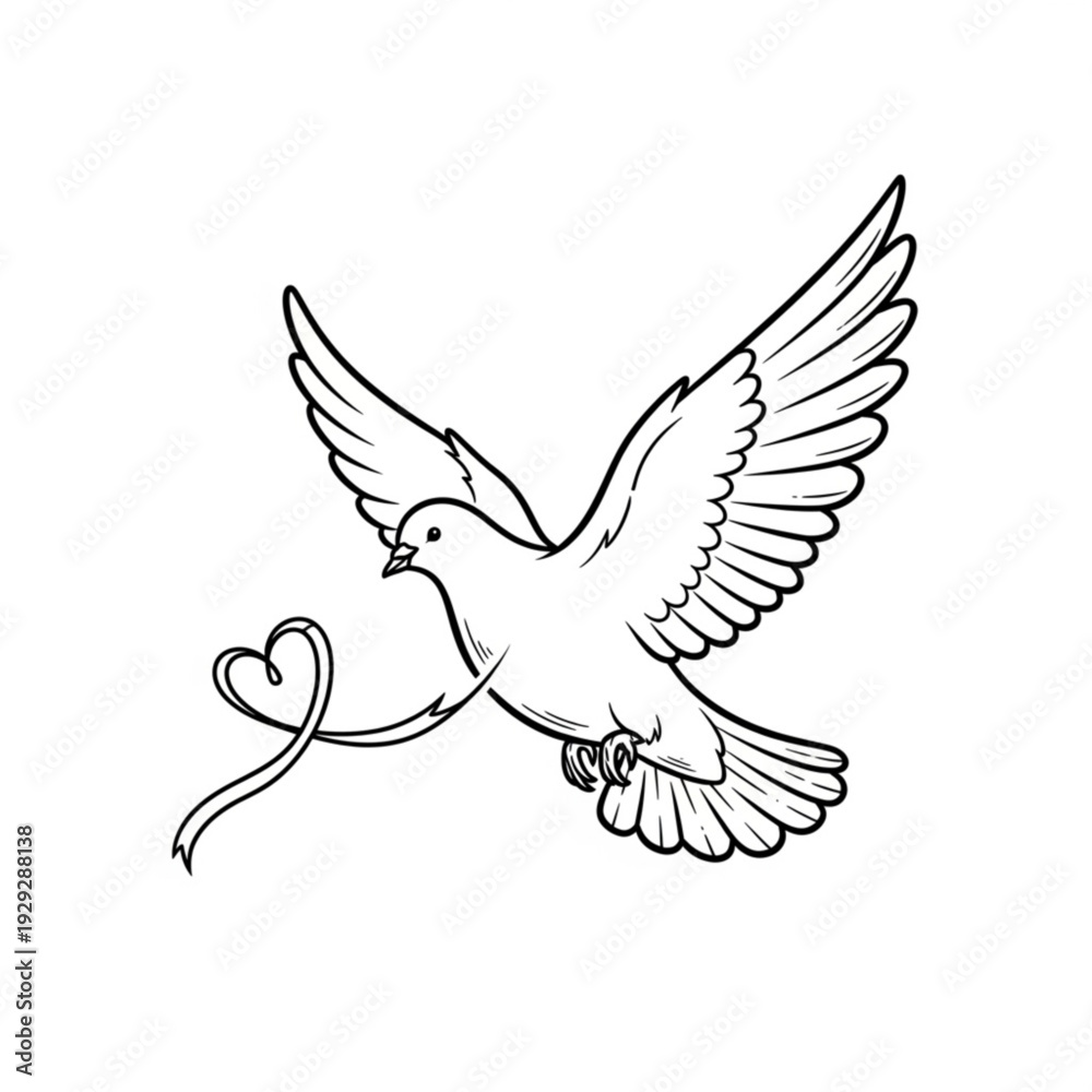 Fototapeta premium dove and peace