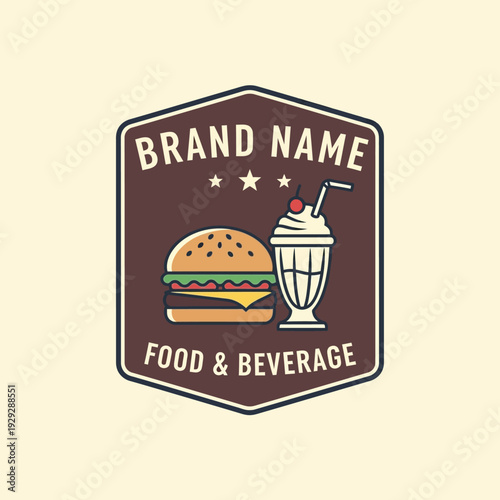 Food and Beverage Logo Design Template.