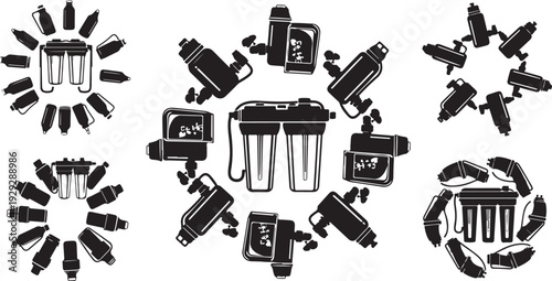 Battery Recycling Concept with Eco Friendly Illustrations and Symbols