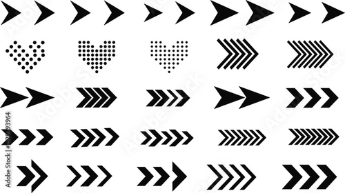 Black Barbed Wire Vector Illustration Silhouette Set with Sharp Spikes on White Background for Security, Prison, Border Control, Industrial Fence, and Conceptual Graphic Design Projects.