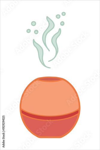 Vector illustration of air humidifier. Основные RGB