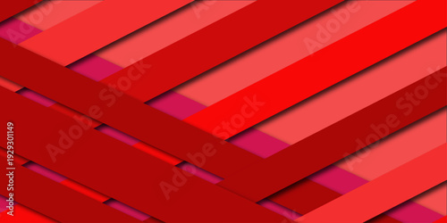 Abstract red wooden background with red and white stripes pattern design.