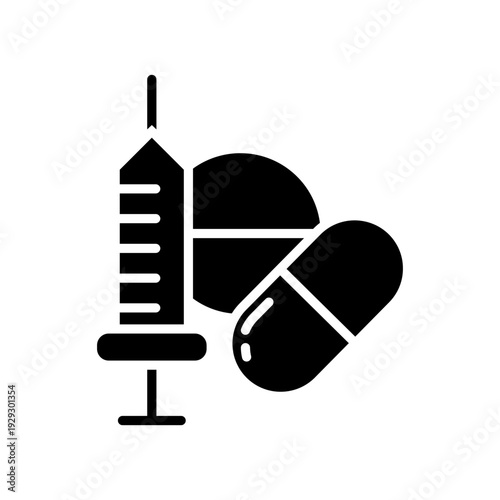 Pills icon vector. Medicines Illustration sign. Drugs symbol. antibiotic logo. 