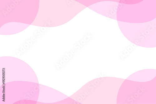 ピンクの抽象ウェーブフレーム背景
