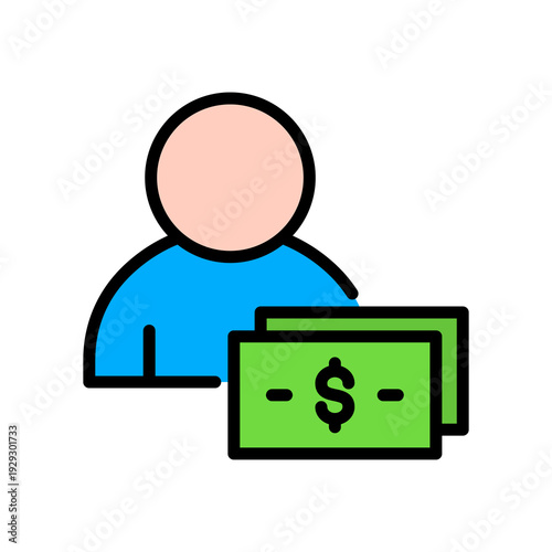 Backer lineal color icon