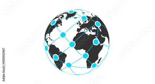 global connections earth map