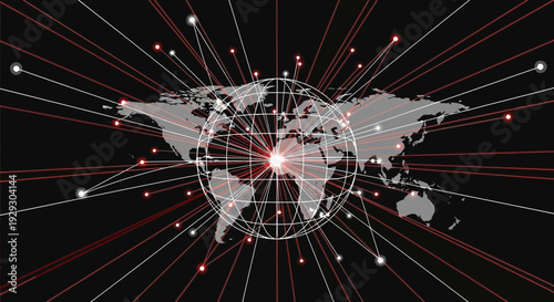 global network connections map