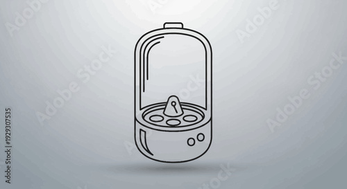line drawing of a baby food maker