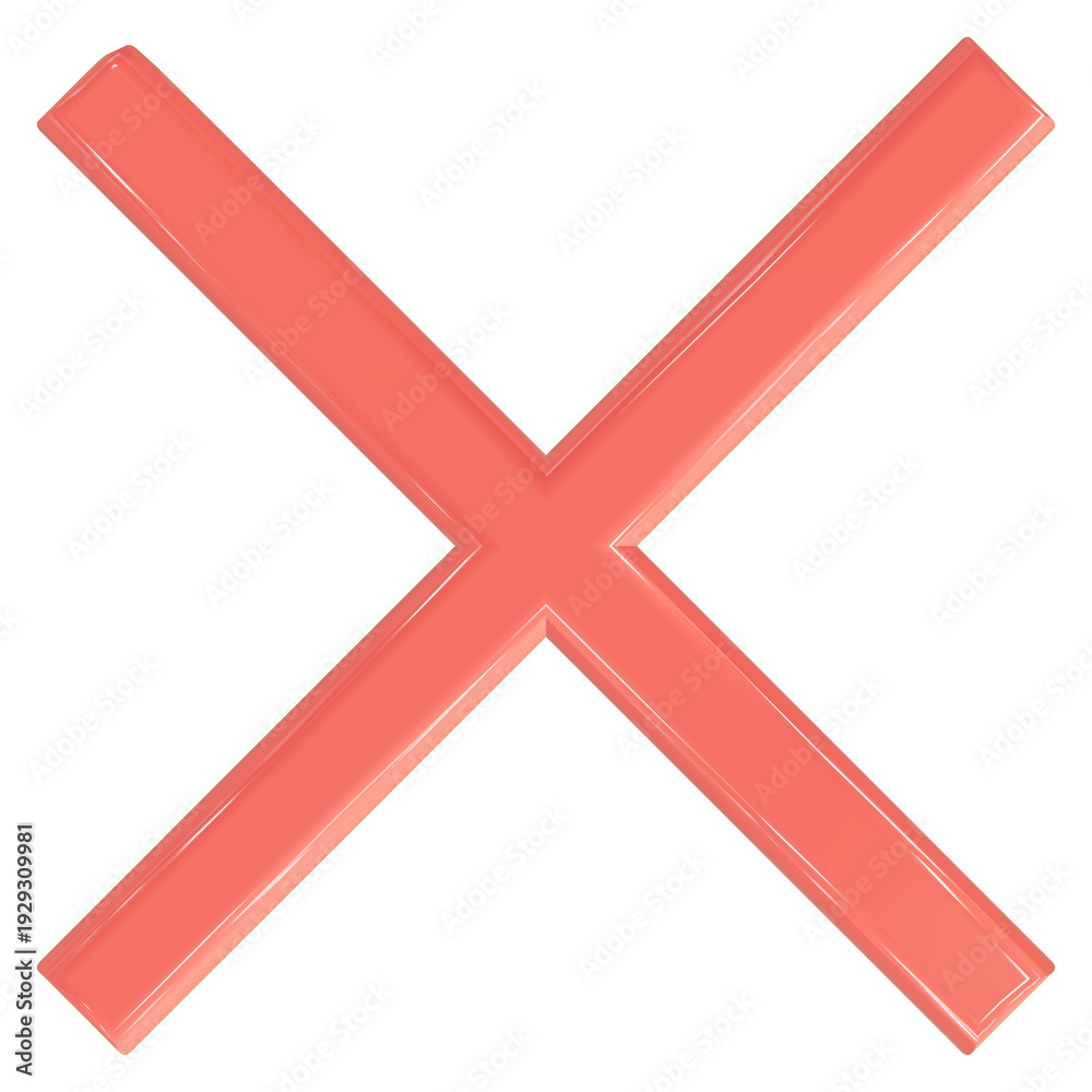 Obraz premium Multiplication X Sign Multiply Symbol Mathematics Icon