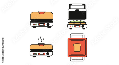Sandwich Maker Line creative modern art