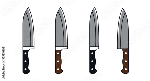 Santoku Knife Line modern smooth tone