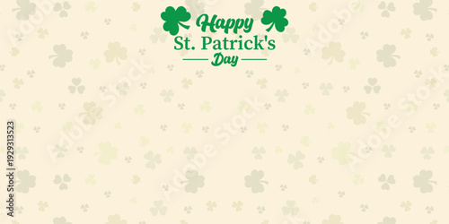 Happy st patrick's day wishes with green shamrocks and celtic spirit